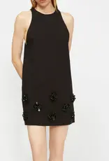 Isabelle Blanche Flower Dress Black