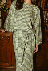Monré Zoë Blouse Ruit Groen