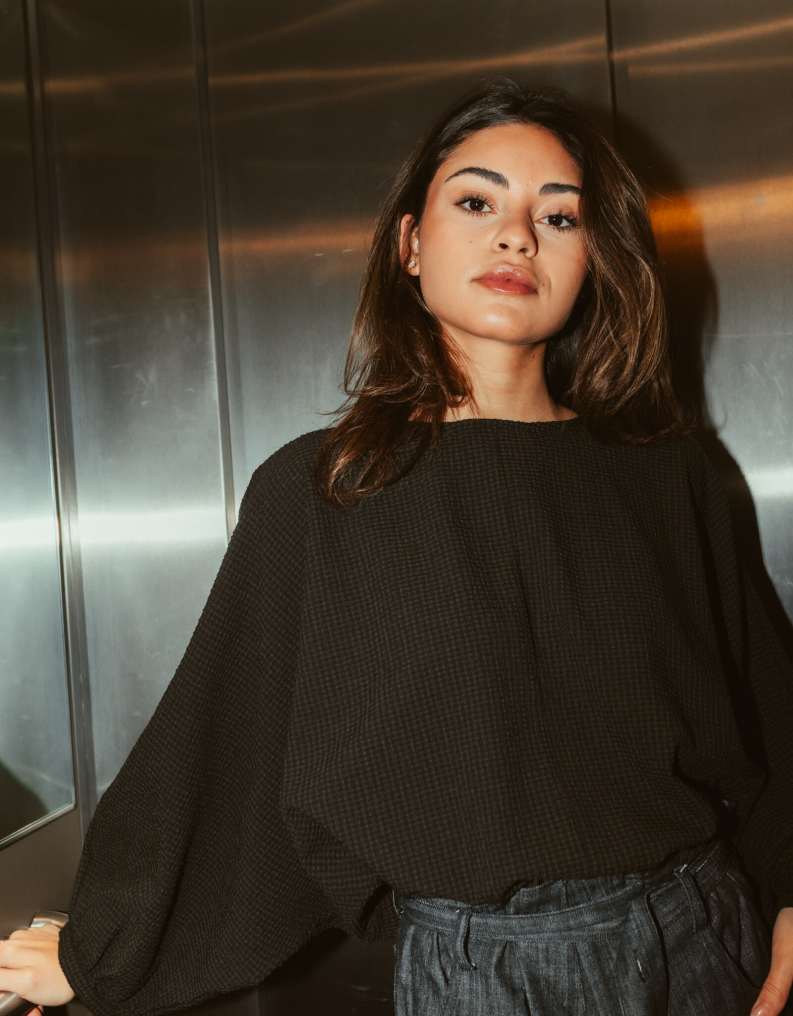Monré Zoë Blouse Zwart