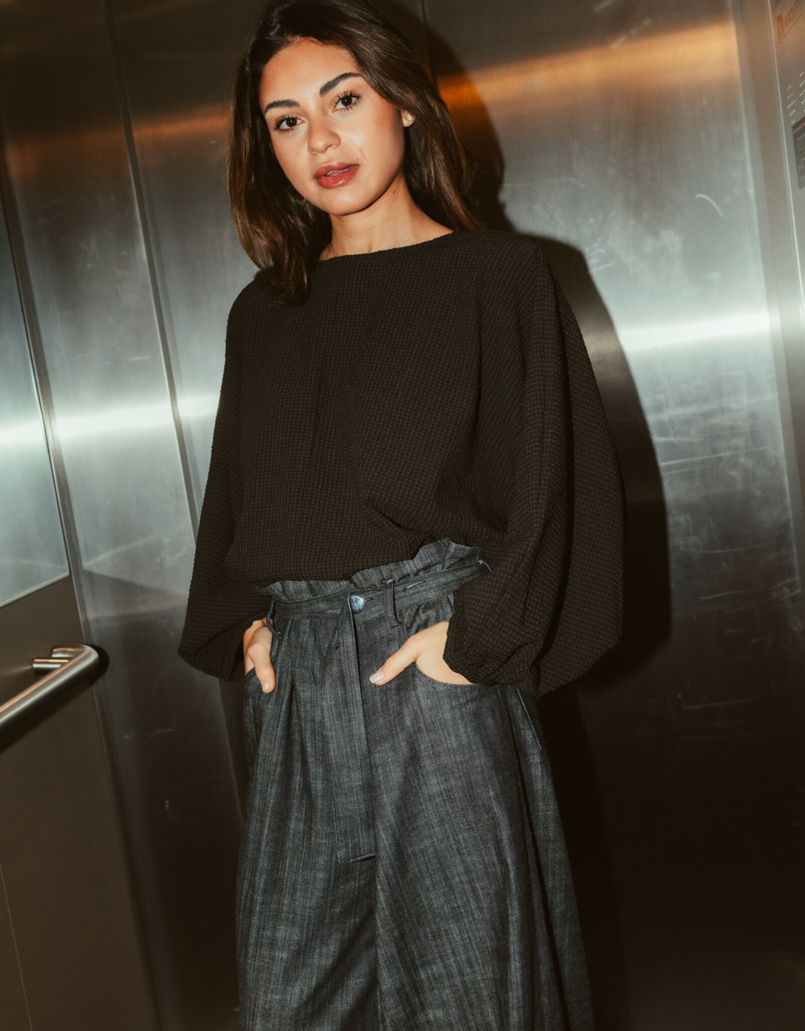 Monré Zoë Blouse Zwart