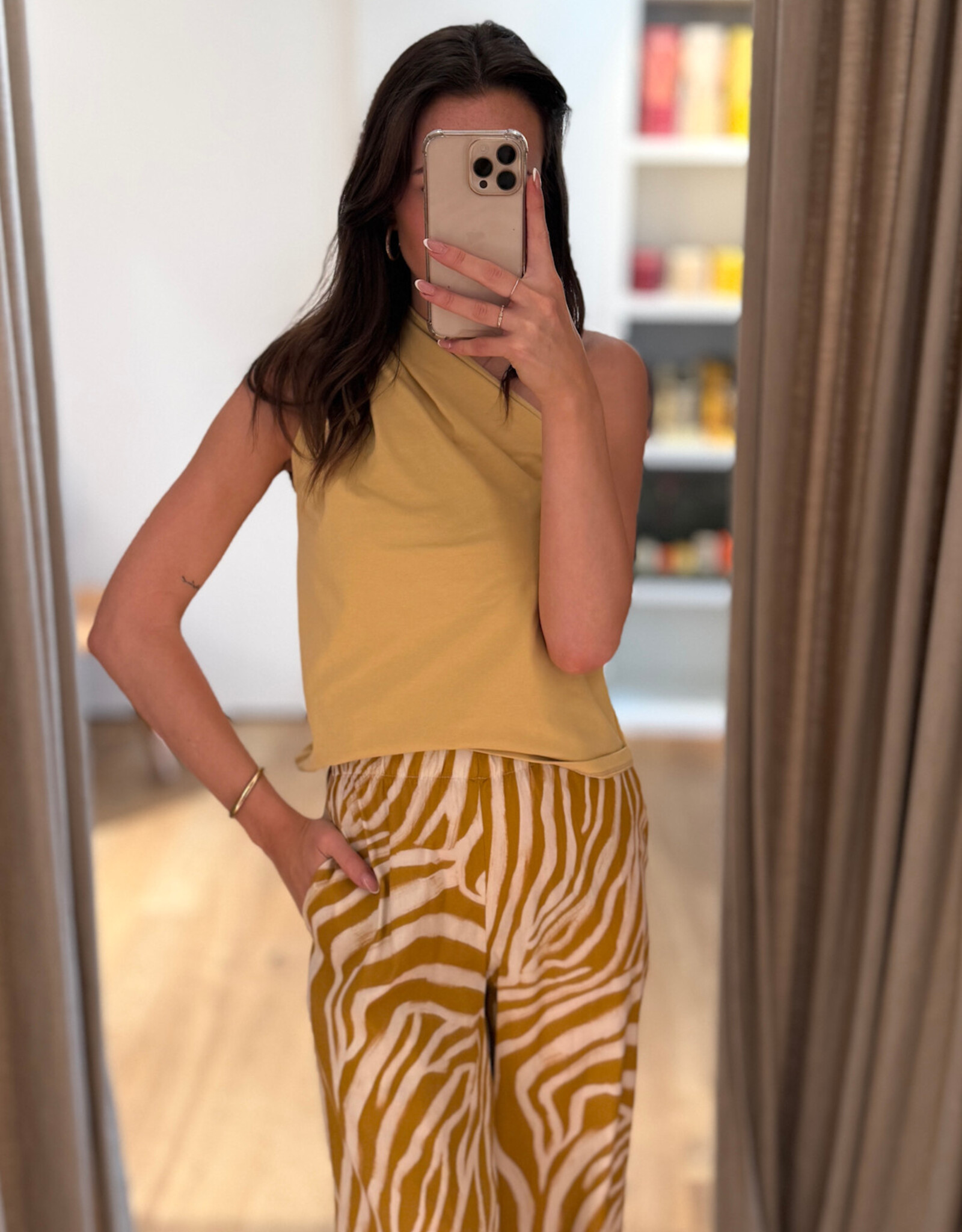Re/Born Tina Pants Zebra Ochra