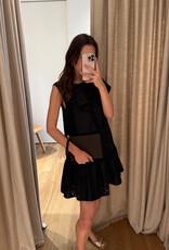 Stella Nova Festive Mini Dress Bow Black