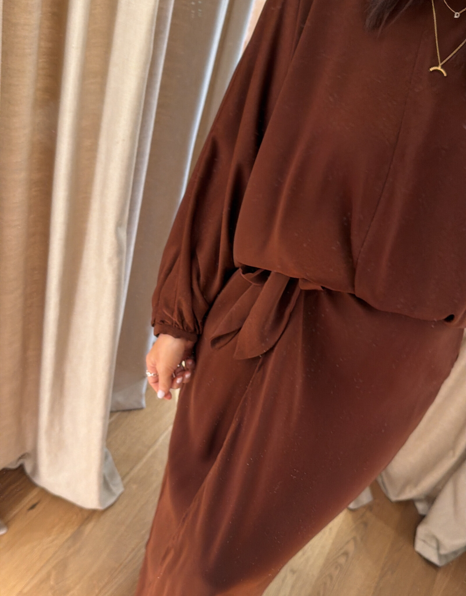 Monré Joelle Skirt Bruin Satijn