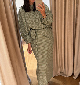 Monré Zoë Blouse Ruit Groen