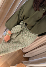 Monré Joëlle Skirt Ruit Groen