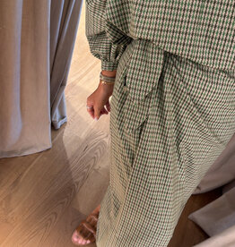 Monré Joëlle Skirt Ruit Groen