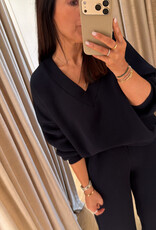 Re/Born Athena Sweater Dark Blue
