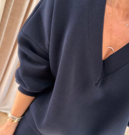 Re/Born Athena Sweater Dark Blue