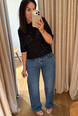 Stella Nova Lace Blouse Black