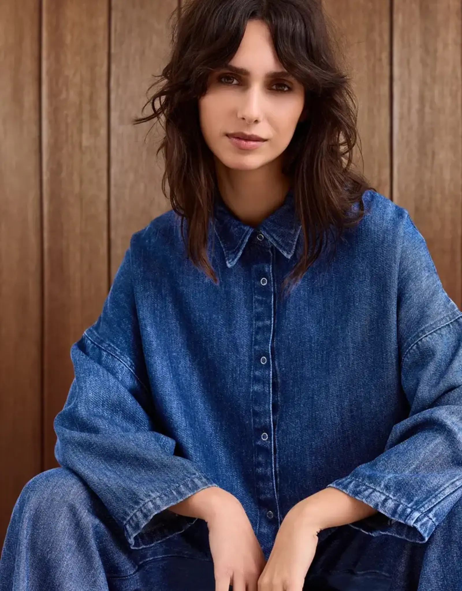 Studio Clique Alma Shirt Vintage Blue