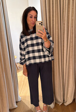 Studio Clique Carina Blouse Navy White Check
