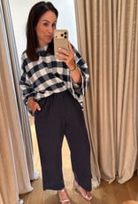 Studio Clique Carina Blouse Navy White Check