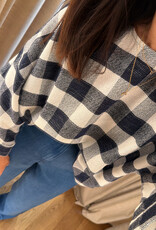 Studio Clique Carina Blouse Navy White Check