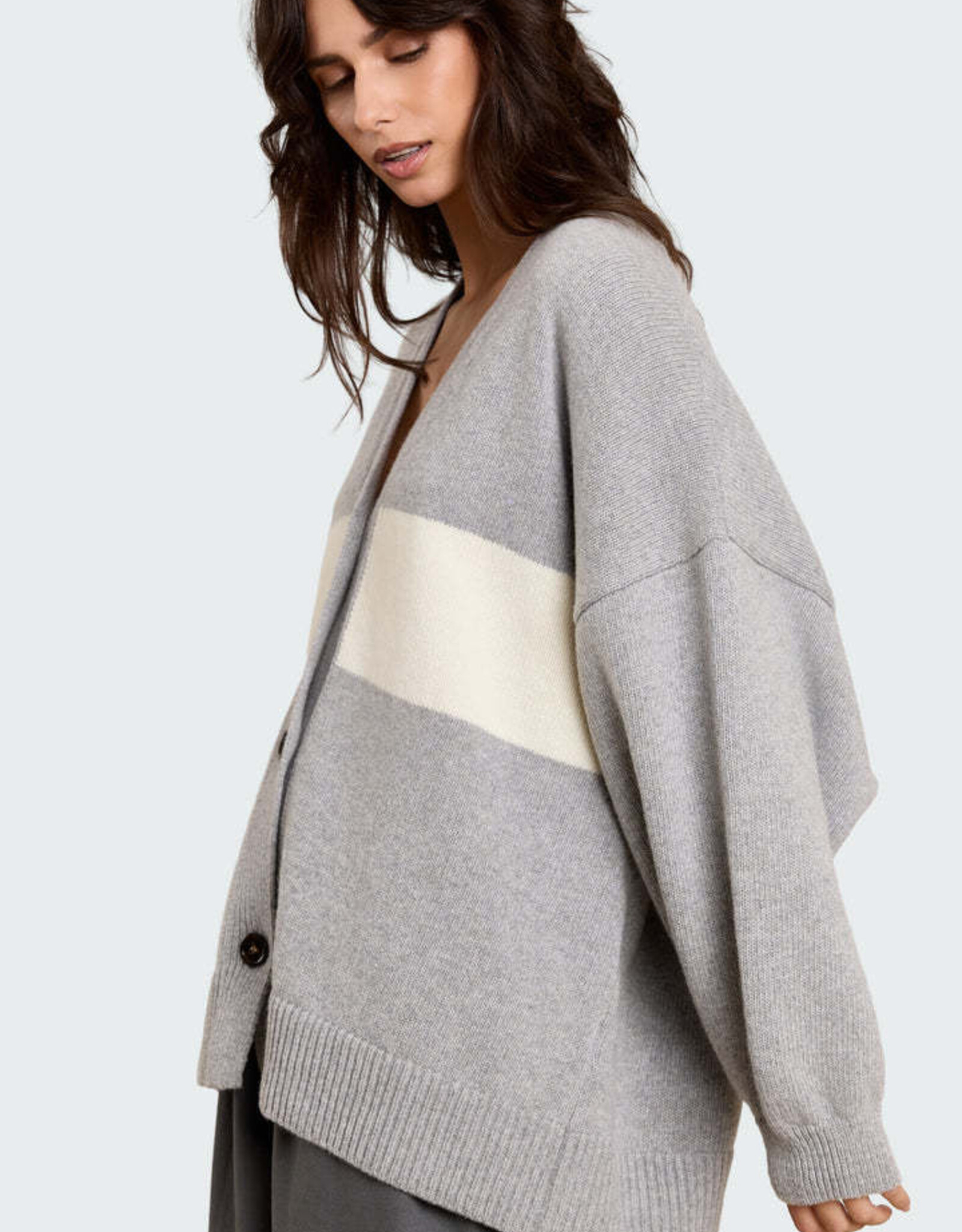 Studio Clique Mouchie Cardigan Grey Cream