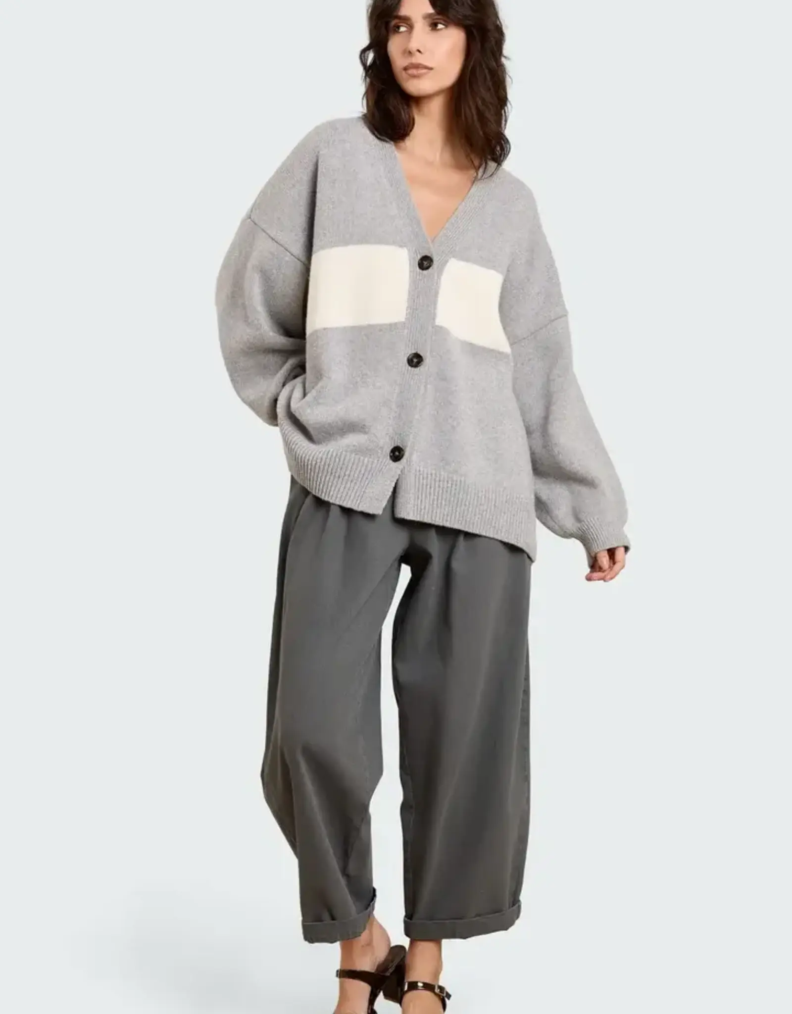 Studio Clique Mouchie Cardigan Grey Cream