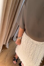 Edited Zazou Knit Skirt Cream