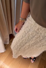 Edited Zazou Knit Skirt Cream