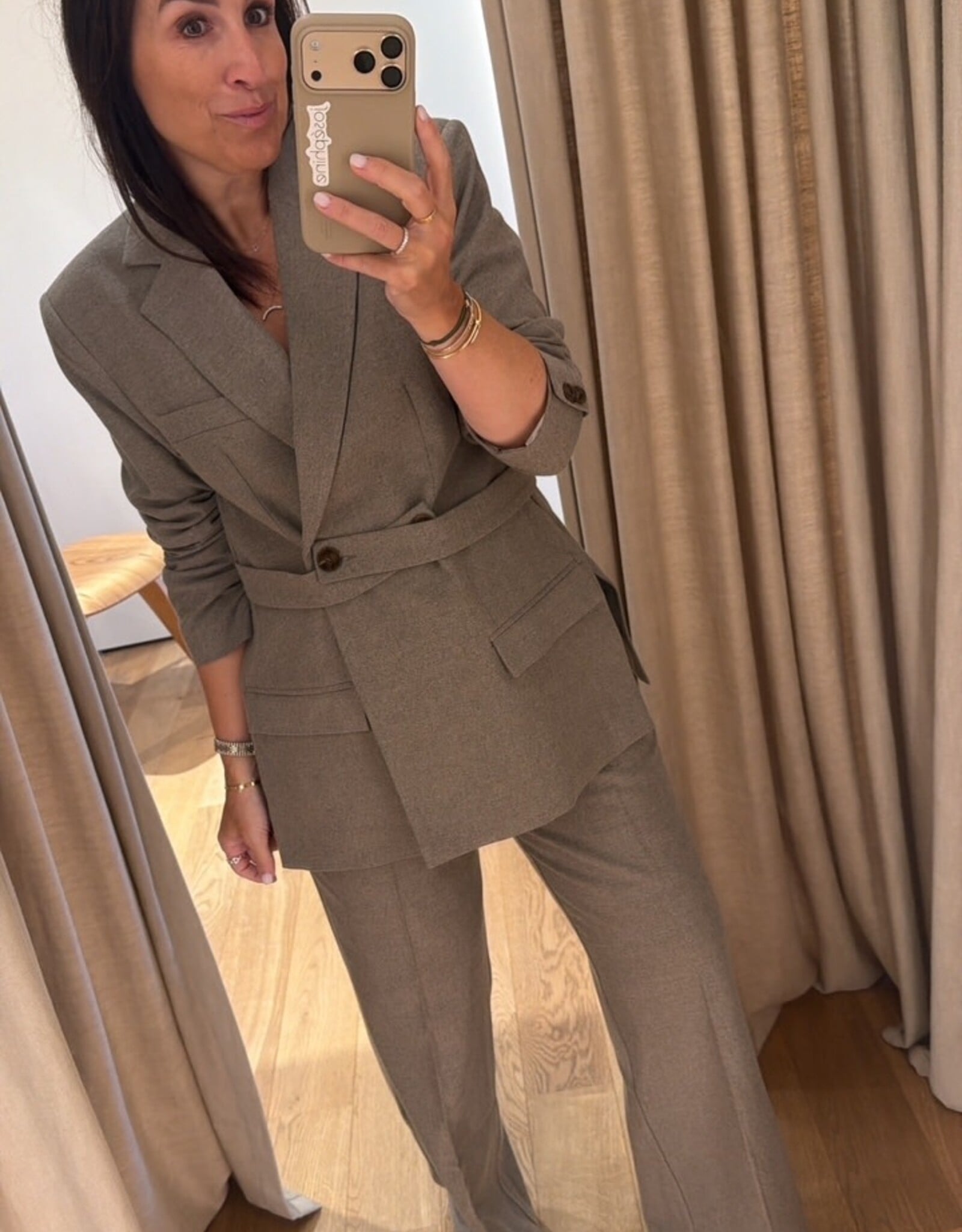 Club l'Avenir Zana Blazer Taupe Melee