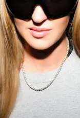 Billion Avenue Tennis Necklace Silver 4mm 45cm