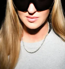 Billion Avenue Tennis Necklace Silver 4mm 45cm