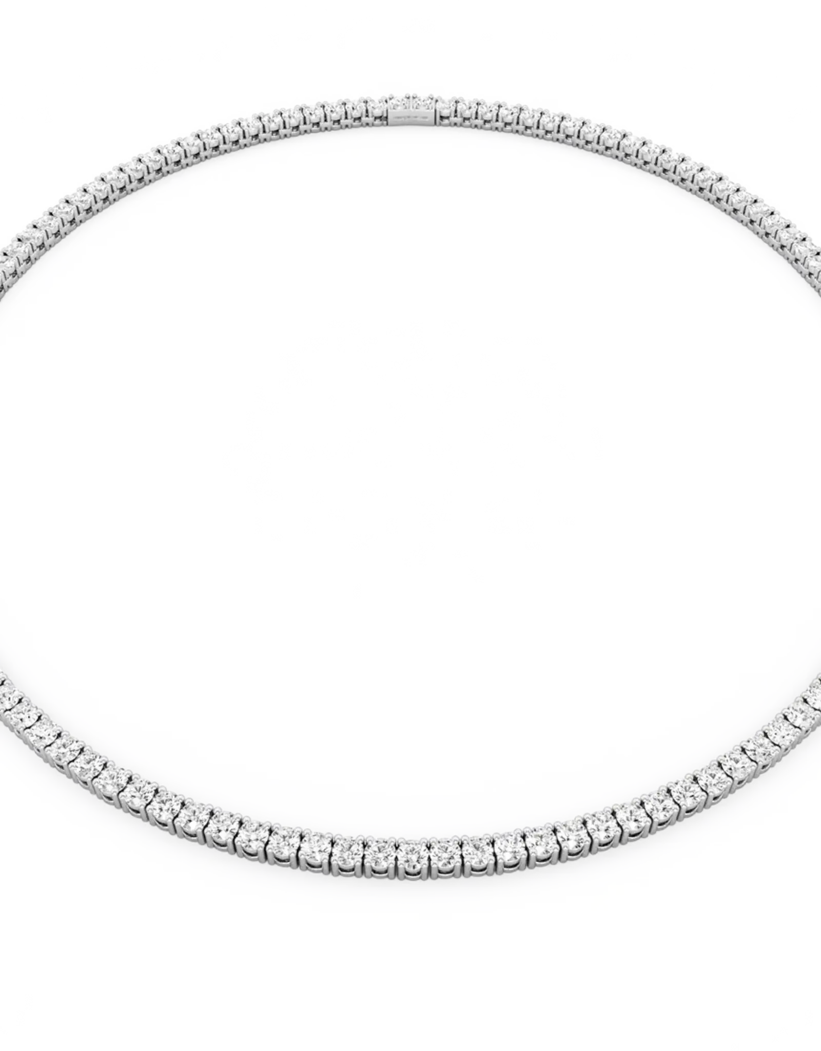 Billion Avenue Tennis Necklace Silver 4mm 40cm