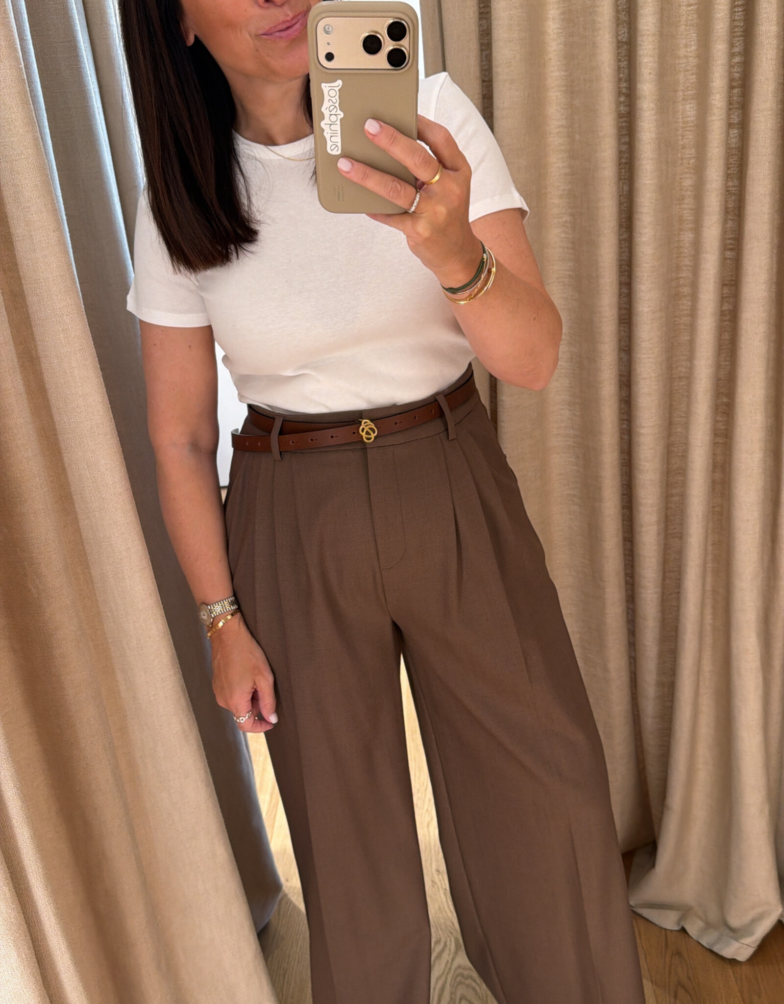 Liv The Label Camille Pants Brown Melange