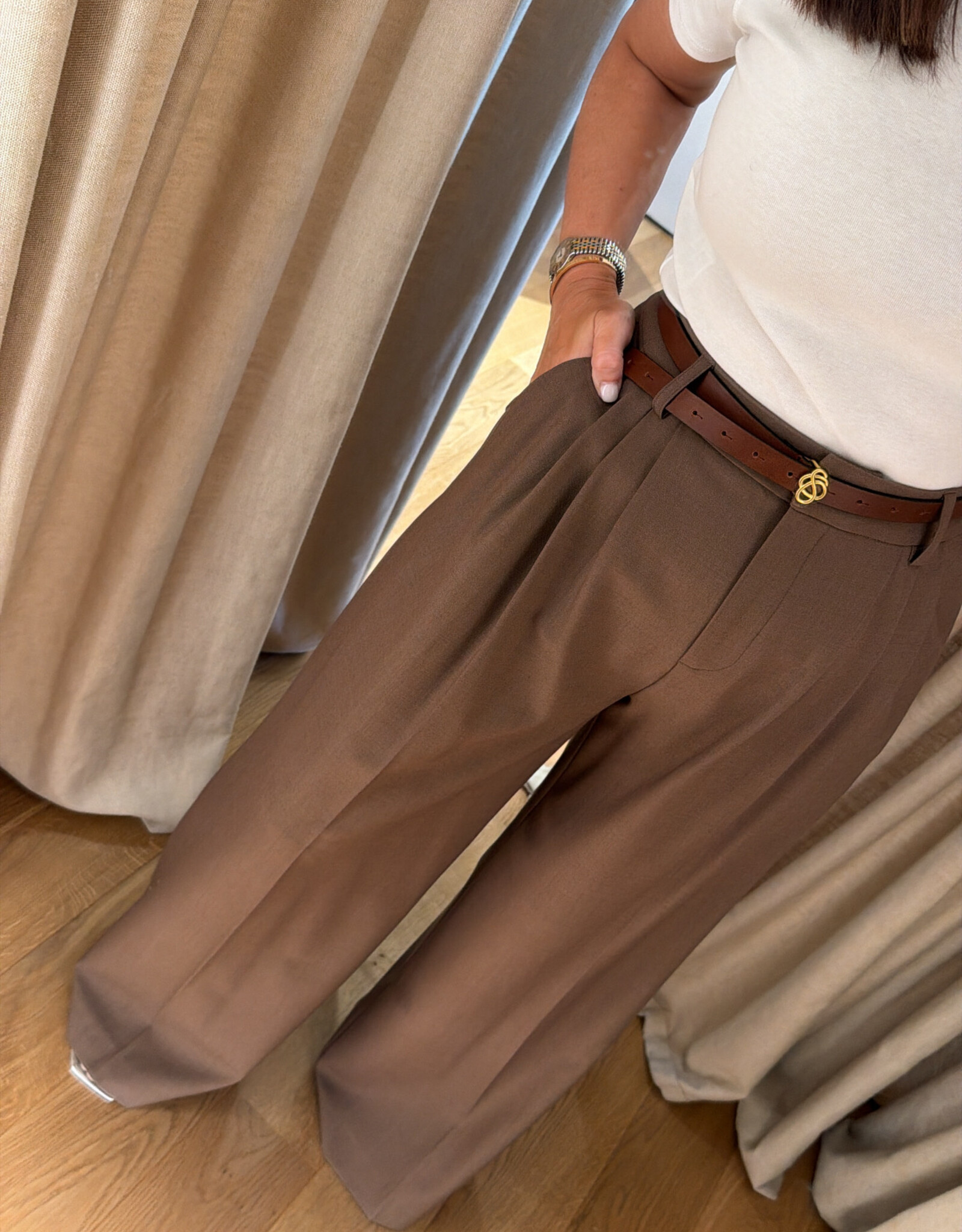 Malene Birger Ouma Belt Brown One Size