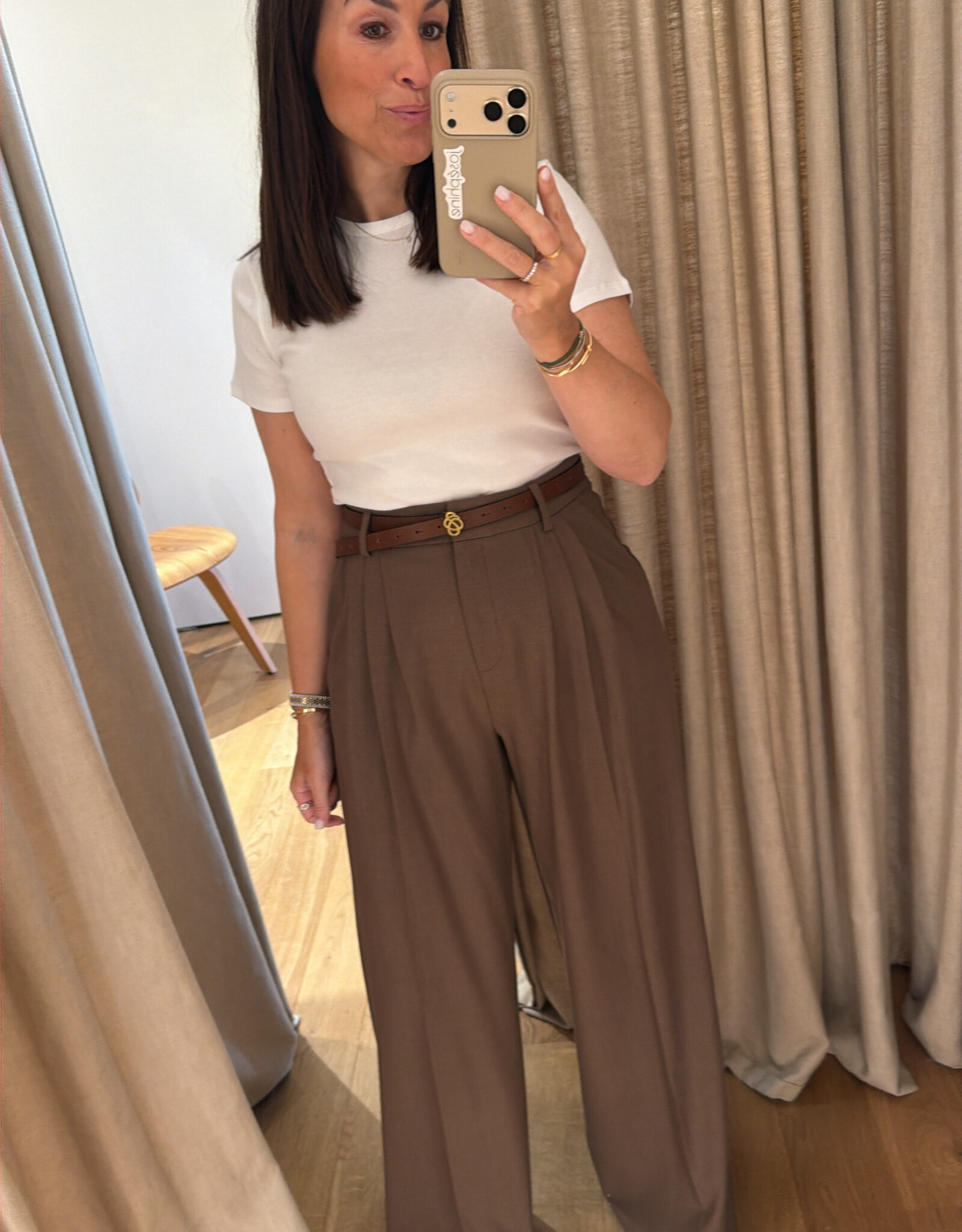 Malene Birger Ouma Belt Brown One Size
