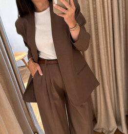 Liv The Label Gabriel Blazer Brown Melange