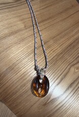 Nilu Plex Necklace Brown Beige Black Red
