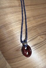 Nilu Plex Necklace Burgundy Navy