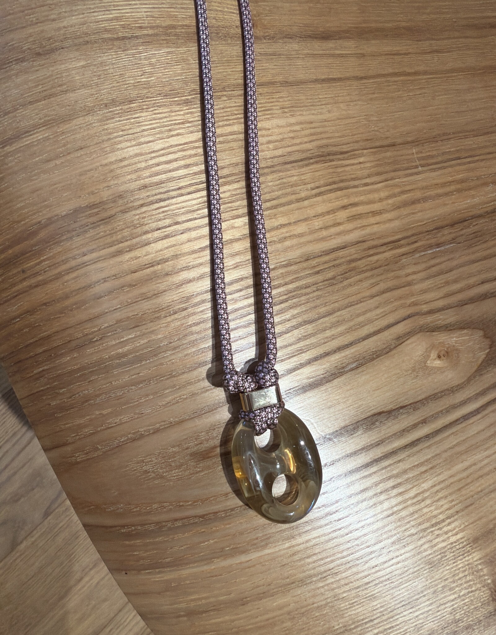 Nilu Plex Necklace Camel Pink