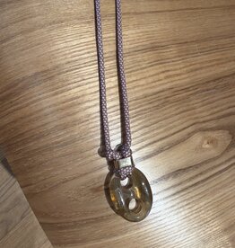 Nilu Plex Necklace Camel Pink