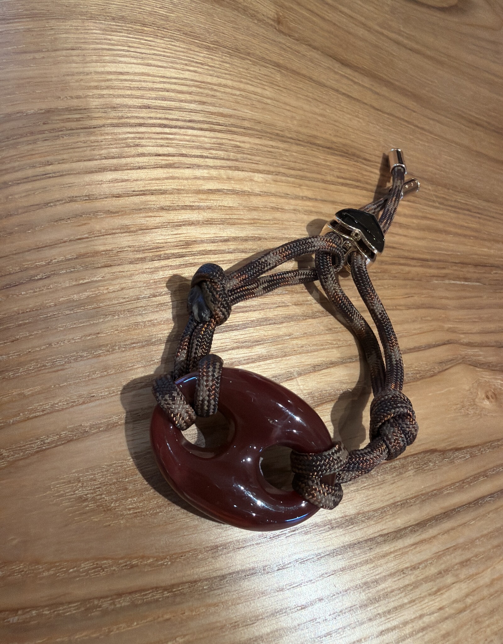 Nilu Plex Bracelet Burgundy Brown