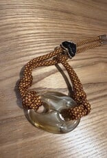 Nilu Plex Bracelet Camel Burgundy Yellow