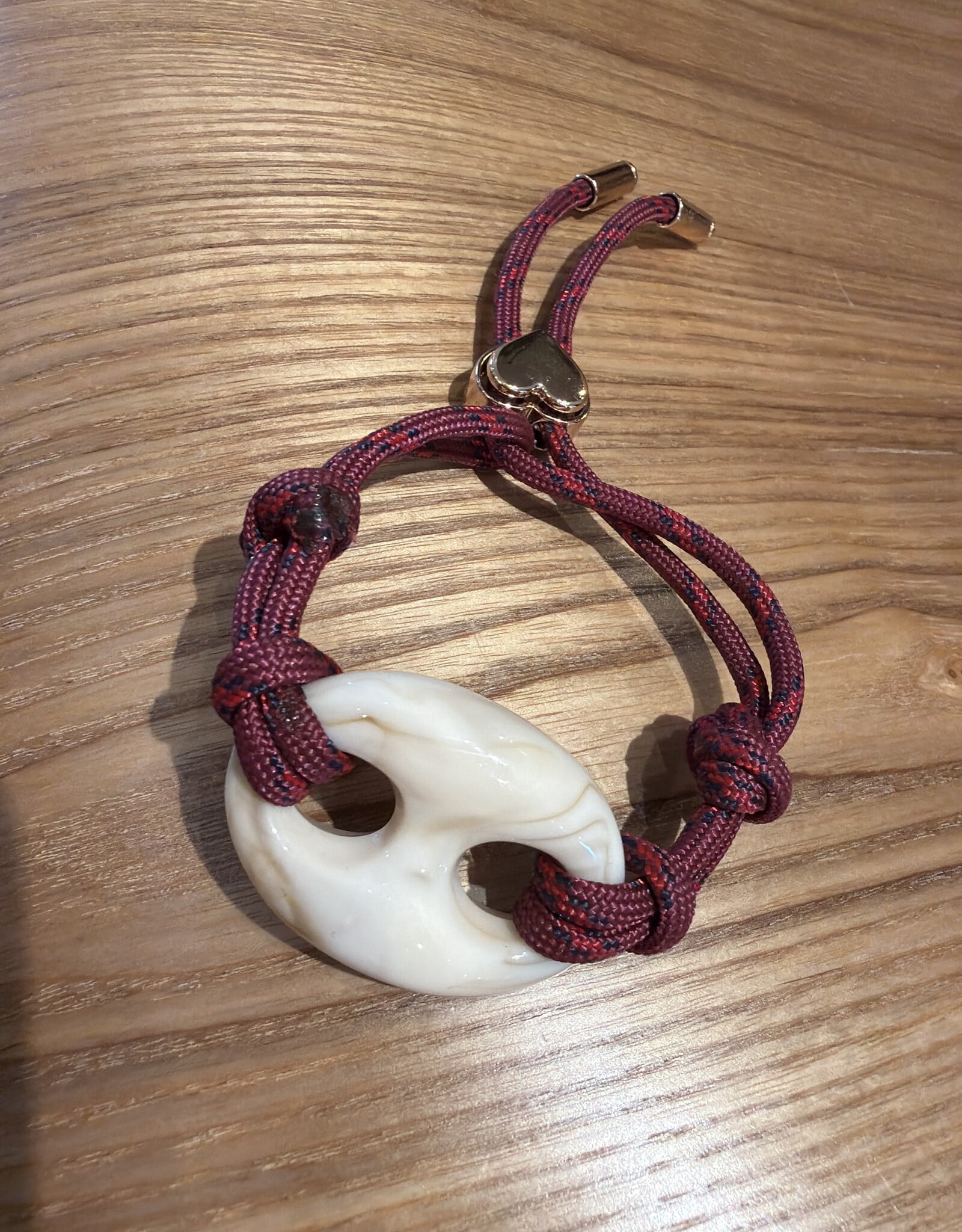 Nilu Plex Bracelet Beige Burgundy