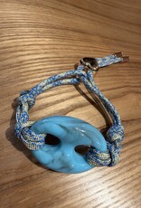 Nilu Plex Bracelet Blue Beige