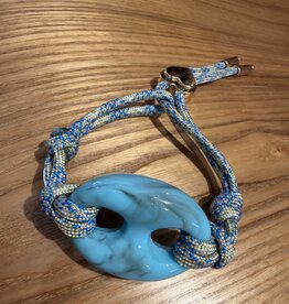 Nilu Plex Bracelet Blue Beige