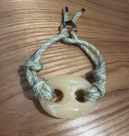 Nilu Plex Bracelet Ivory Green