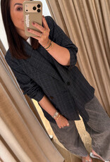Edited Camilo Blazer Grey Blue Check