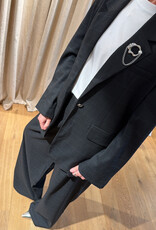Cras Aisha Blazer Dark Grey Check