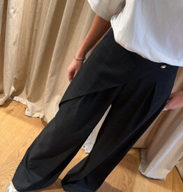 Cras Aisha Pants Dark Grey Check