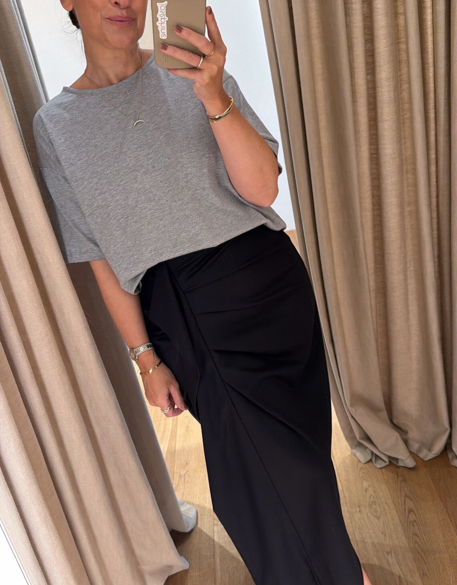Re/Born Claudia Skirt Dark Blue