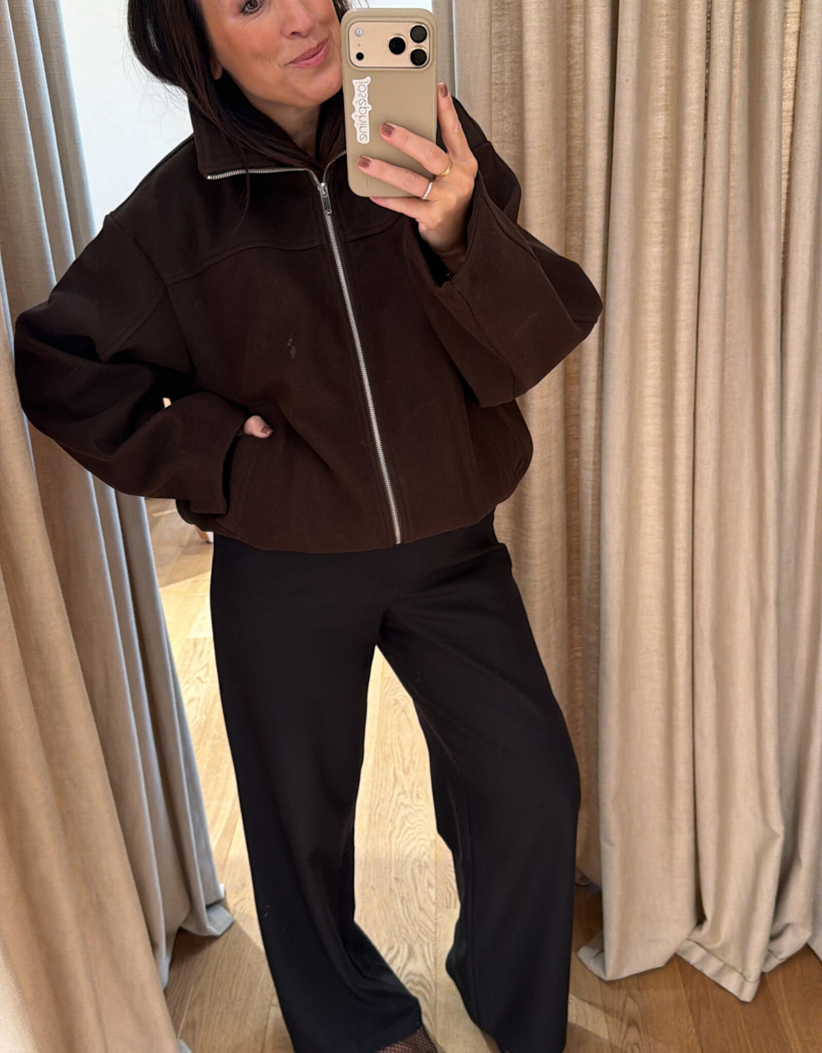 Edited Brodey Jacket Black Coffee