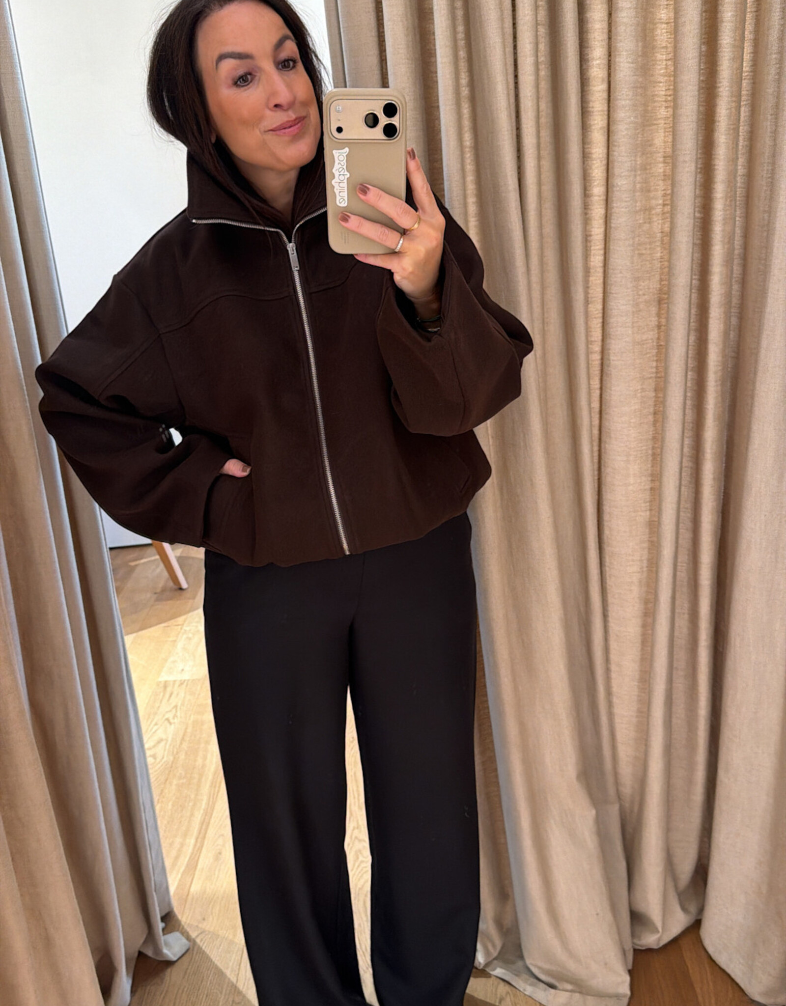 Edited Brodey Jacket Black Coffee