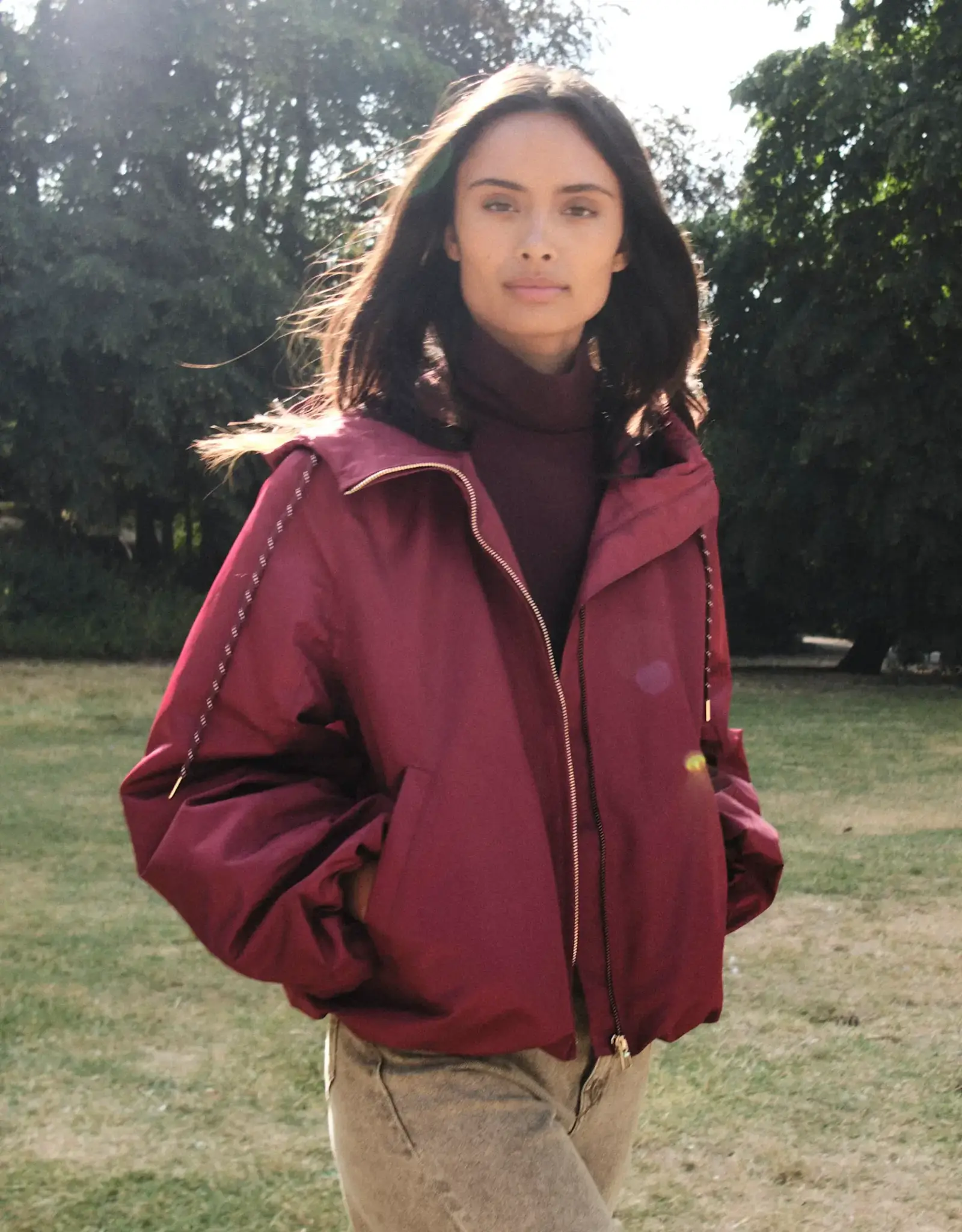 Bonbeur Bonbeur Bomber Burgundy