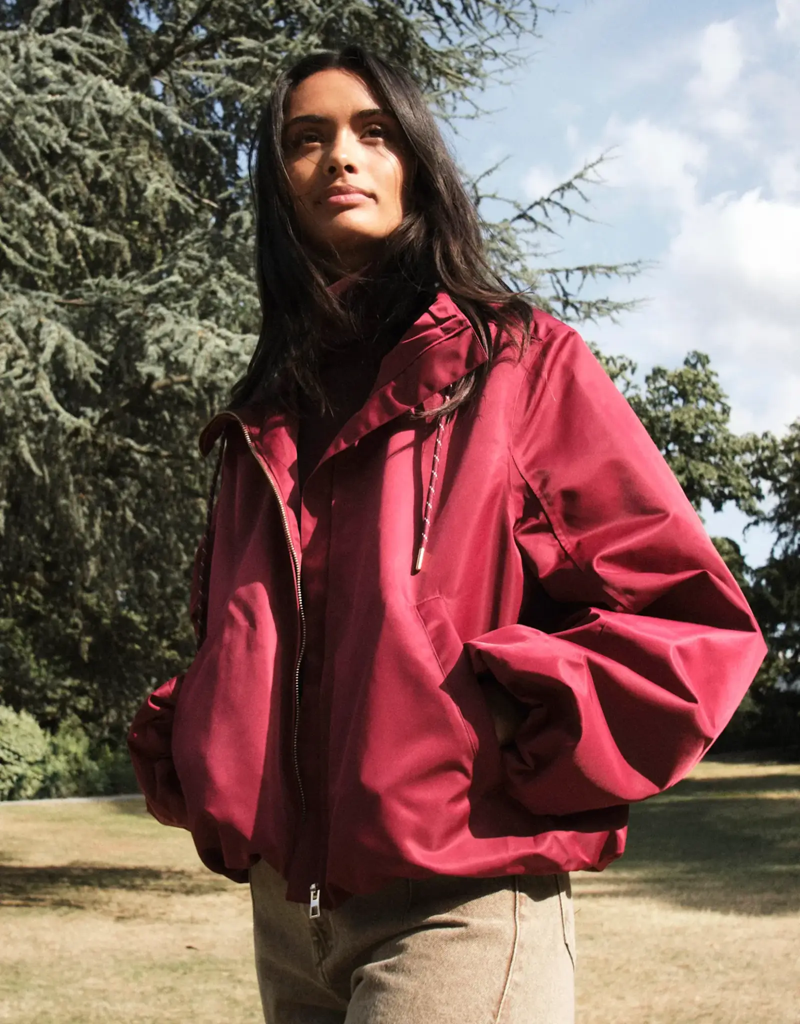 Bonbeur Bonbeur Bomber Burgundy