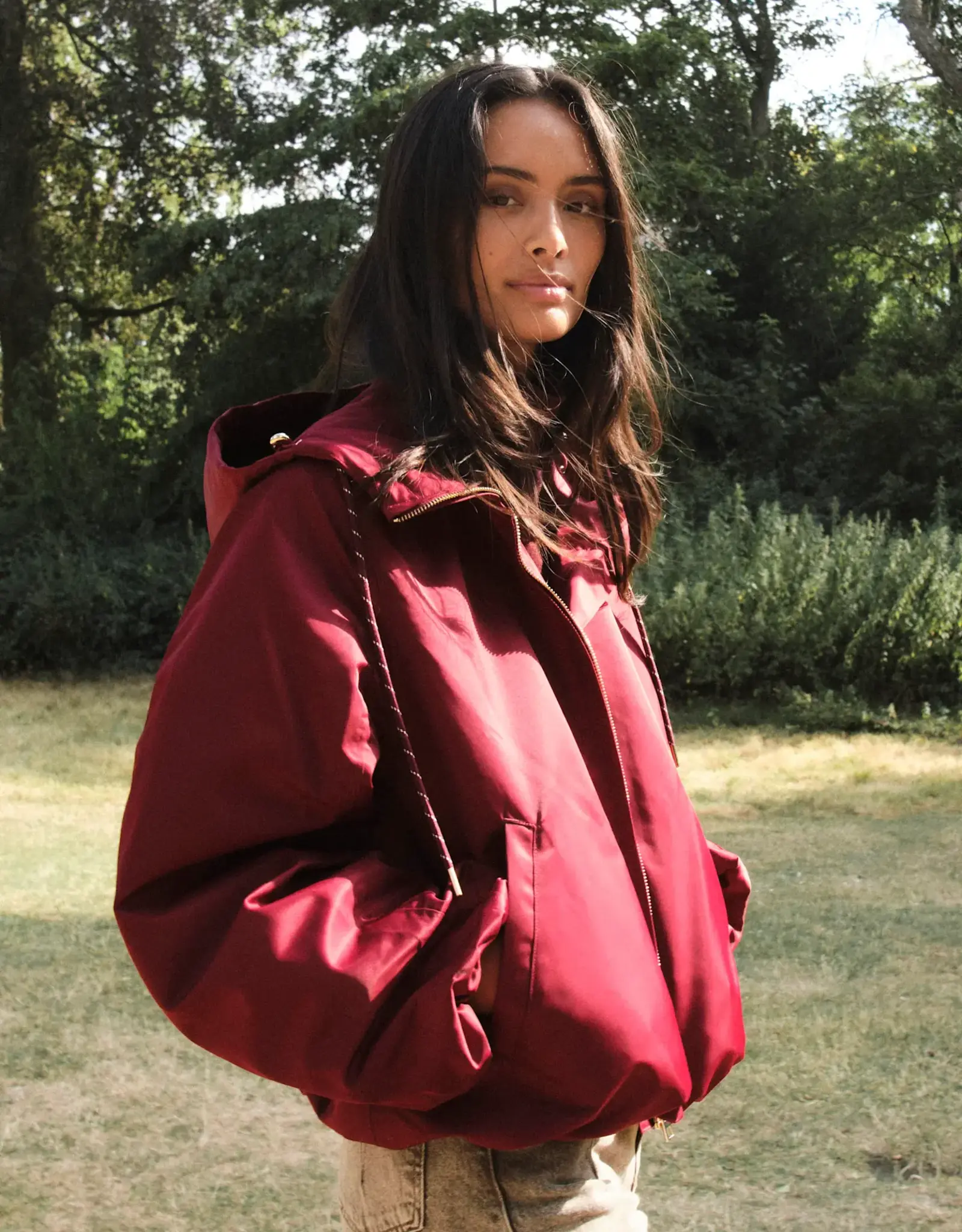 Bonbeur Bonbeur Bomber Burgundy