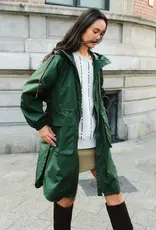 Bonbeur Bonbeur Long Coat Forest Green