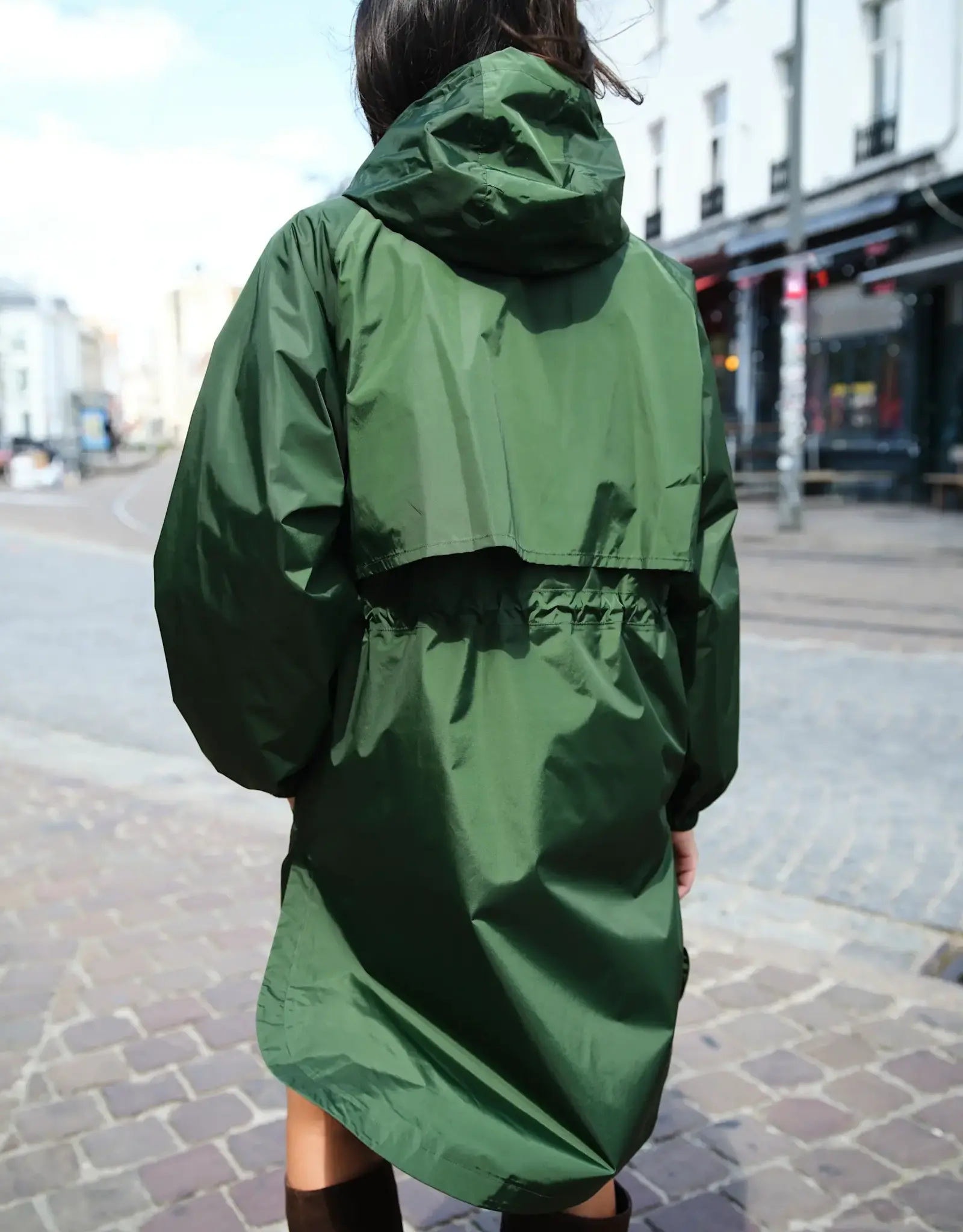 Bonbeur Bonbeur Long Coat Forest Green